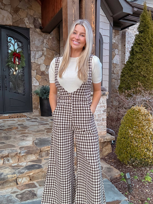 Houndstooth Jumpsuit