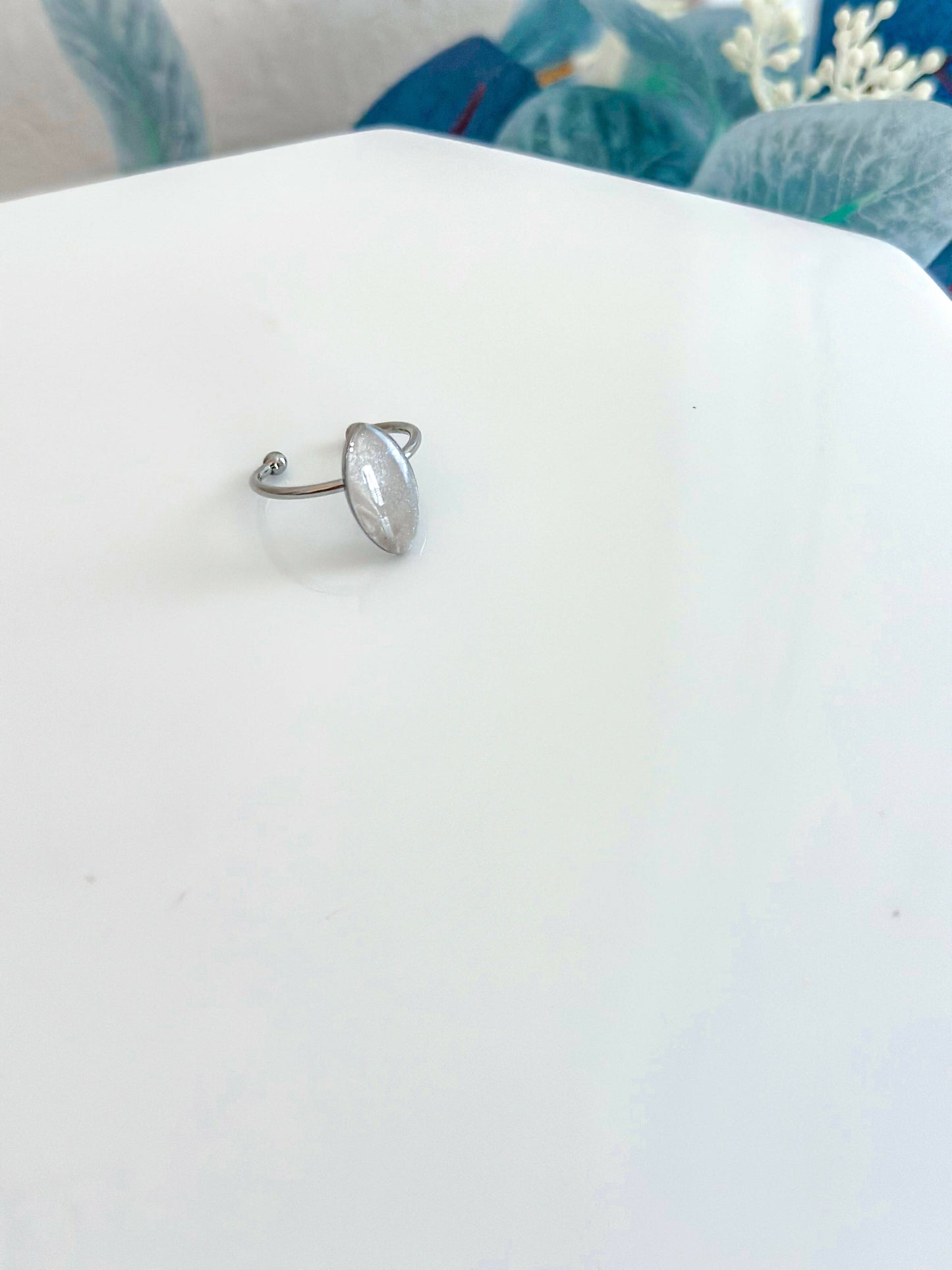 Marquise Ring | pearl, silver