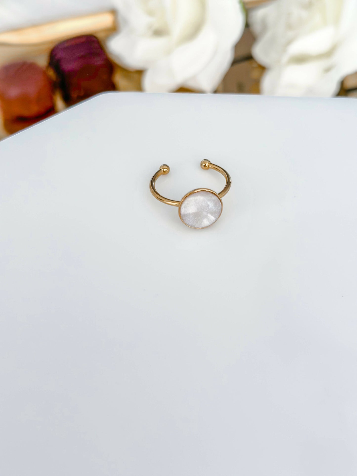 Circle Ring | pearl