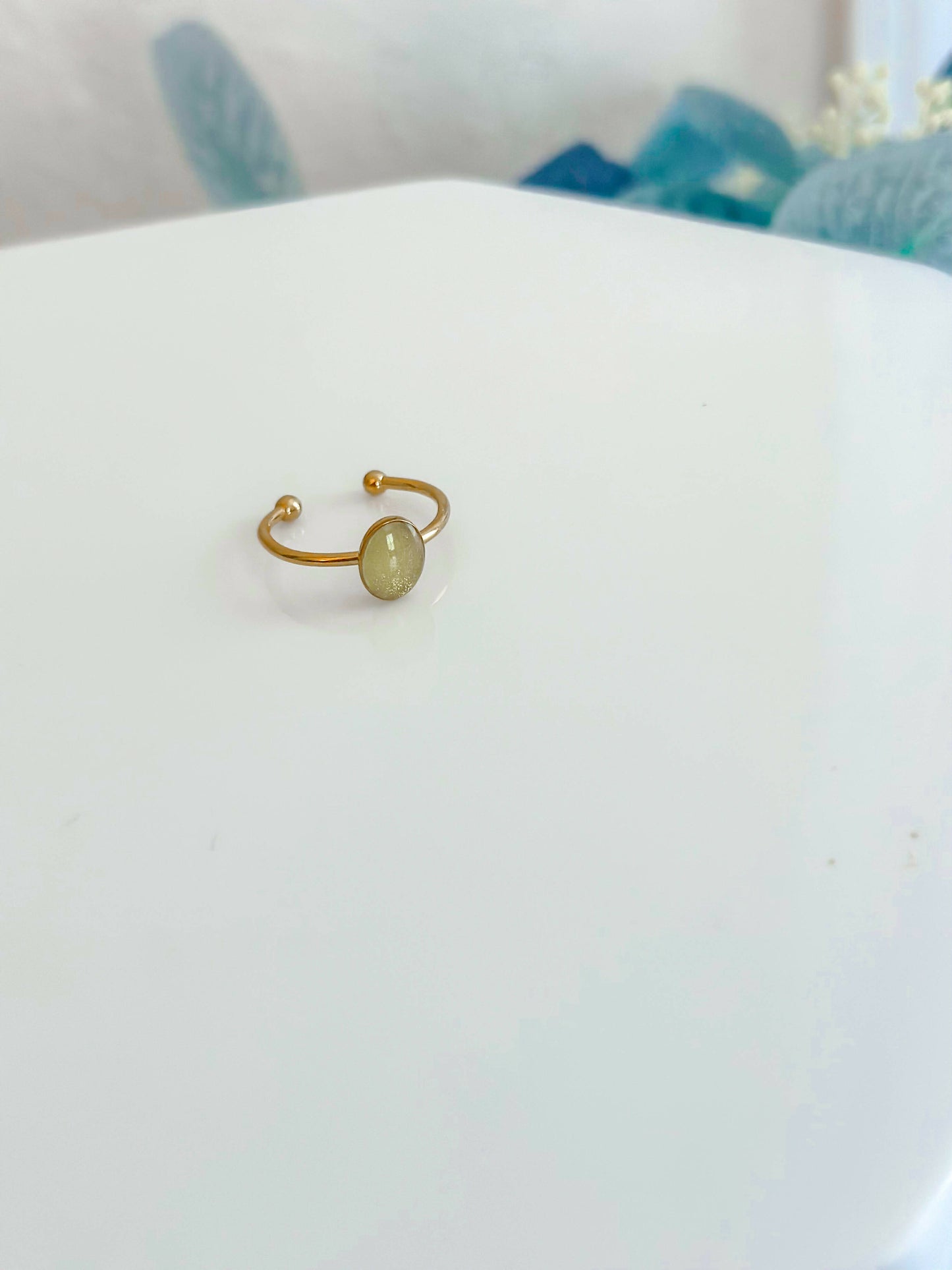 Oval ring | peridot