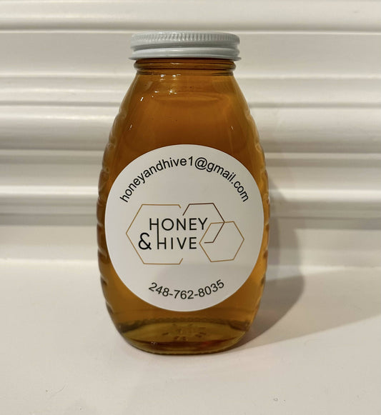 1lb Glass Honey Jar