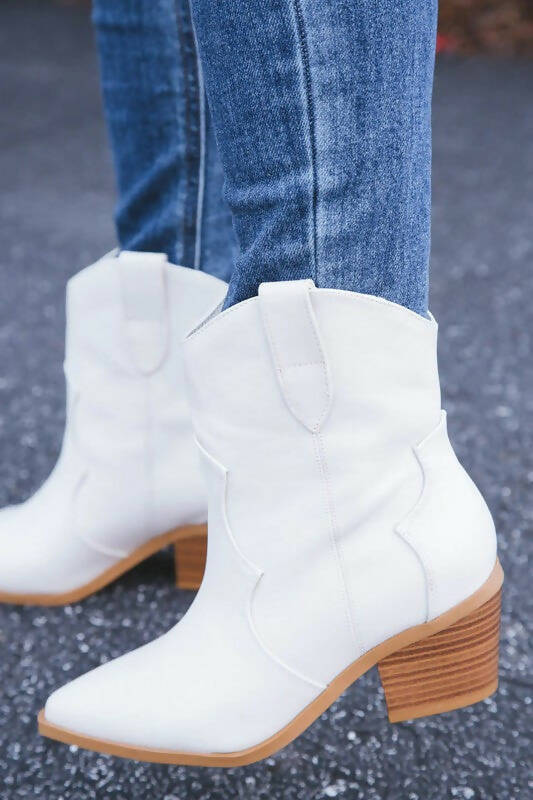 Ivory Western Boots