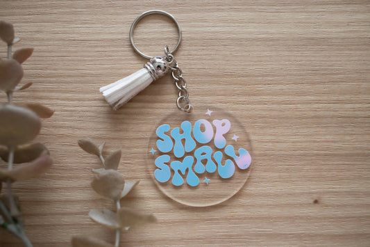 Shop Small Holo Keychain