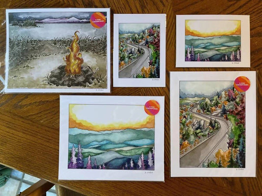 Blue Ridge Watercolor Prints